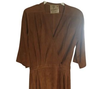 Vintage Suede Gucci Dress